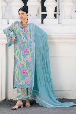 LUXURY PRINTED & EMBROIDERED LAWN NS-167 MAYA