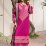 EMBROIDERED LAWN WITH EMBROIDERED PRINTED CHIFFON DUPATTA (CAD6-01)