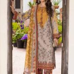 EMBROIDERED LAWN WITH EMBROIDERED PRINTED CHIFFON DUPATTA (CAD6-02)
