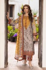 EMBROIDERED LAWN WITH EMBROIDERED PRINTED CHIFFON DUPATTA (CAD6-02)