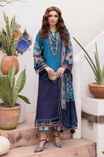 EMBROIDERED LAWN WITH EMBROIDERED PRINTED CHIFFON DUPATTA (AY-87 CZA)