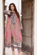 EMBROIDERED LAWN WITH EMBROIDERED PRINTED CHIFFON DUPATTA (CAD6-04)