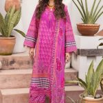 EMBROIDERED LAWN WITH EMBROIDERED PRINTED CHIFFON DUPATTA (CAD6-09)