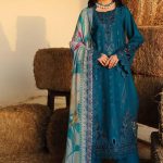LUXURY PRINTED & EMBROIDERED LAWN NE-247 RAHA