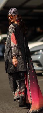 EMBROIDERED LAWN WITH EMBROIDERED PRINTED CHIFFON DUPATTA (CAD6-05) - Image 3