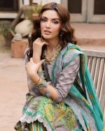 EMBROIDERED LAWN WITH EMBROIDERED PRINTED CHIFFON DUPATTA (CAD6-06) - Image 2