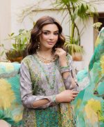 EMBROIDERED LAWN WITH EMBROIDERED PRINTED CHIFFON DUPATTA (CAD6-06) - Image 3