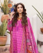 EMBROIDERED LAWN WITH EMBROIDERED PRINTED CHIFFON DUPATTA (CAD6-09) - Image 2
