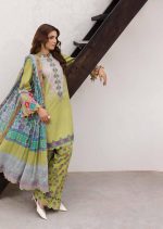 EMBROIDERED LAWN WITH EMBROIDERED PRINTED CHIFFON DUPATTA (CAD6-10) - Image 3
