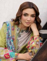 EMBROIDERED LAWN WITH EMBROIDERED PRINTED CHIFFON DUPATTA (CAD6-10) - Image 5