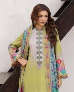 EMBROIDERED LAWN WITH EMBROIDERED PRINTED CHIFFON DUPATTA (CAD6-10) - Image 6