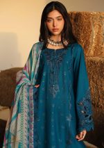 LUXURY PRINTED & EMBROIDERED LAWN NE-247 RAHA - Image 7