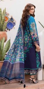EMBROIDERED LAWN WITH EMBROIDERED PRINTED CHIFFON DUPATTA (AY-87 CZA) - Image 3