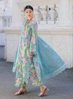 LUXURY PRINTED & EMBROIDERED LAWN NS-167 MAYA - Image 4