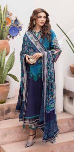 EMBROIDERED LAWN WITH EMBROIDERED PRINTED CHIFFON DUPATTA (AY-87 CZA) - Image 4