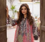 EMBROIDERED LAWN WITH EMBROIDERED PRINTED CHIFFON DUPATTA (CAD6-04) - Image 2