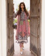 EMBROIDERED LAWN WITH EMBROIDERED PRINTED CHIFFON DUPATTA (CAD6-04) - Image 6