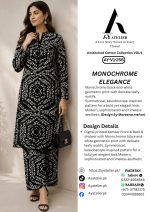 MONOCHROME ELEGANCE (2 PIECE) DEGITAL PRINT COTTON (AY-V2-256) - Image 3