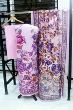 LILAC BLOOM STITCHED DEGITAL PRINT COTTON WITH MINNAR DUPATTA (AY-V1-252) - Image 3