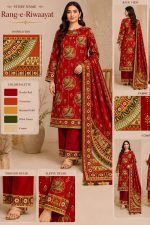 RANG-E-RIWAAAT DEGITAL PRINT COTTON WITH MINNAR DUPATTA (AY-V1-254)