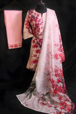 SAKURA BREEZE(STITCHED) DEGITAL PRINT COTTON WITH MINNAR DUPATTA (AY-V2-257)